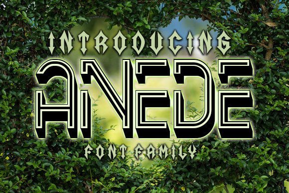 Anede: A Display Font with Personality