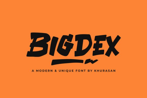 Bigdex: A Bold Display Font for Creative Branding