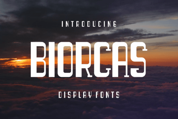 Biorcas: A Modern Display Font for Campaign Creativity