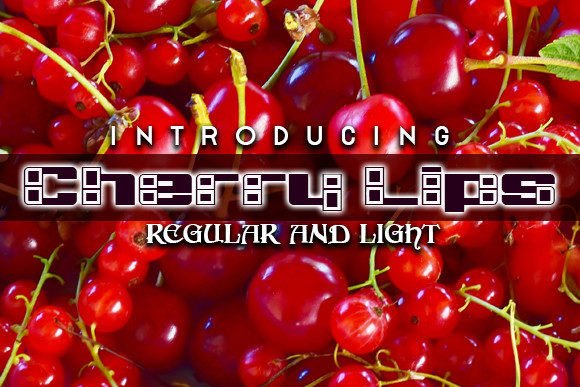 Cherry Lips: A Beautiful Font for Digital Design