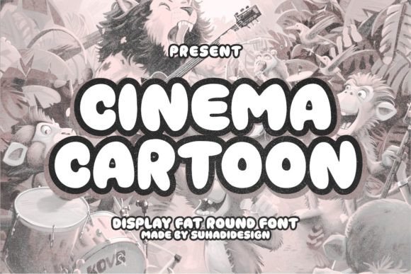 Cinema Cartoon Font: A Stylish Choice for Crafters and Designers