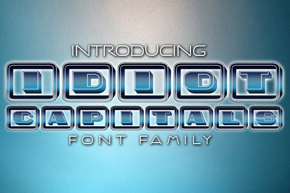 Idiot Capitals: A Bold Statement in Display Typography