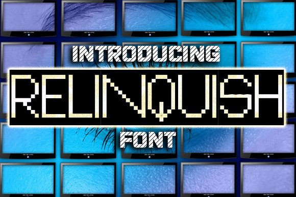 Relinquish: A Display Font for Crafters and Product Creators