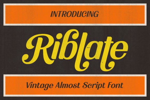 Riblate: A Versatile Display Font for Digital Branding