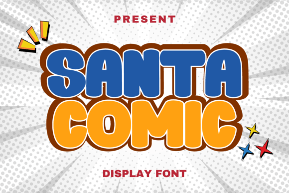 Santa Comic: A Bold Display Font for Editorial Design