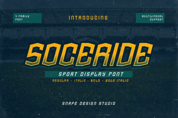 Soceride: The Bold Font That Commands Attention