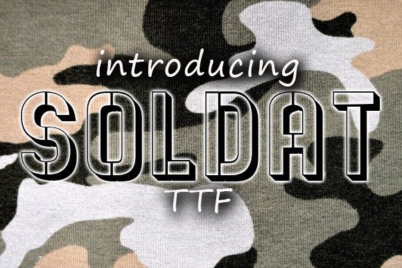 Soldat: A Display Typeface for Bold Web Design