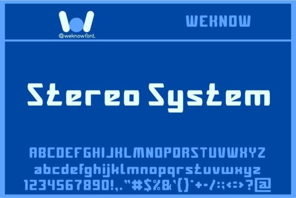 Stereo System: A Font That Speaks Volumes