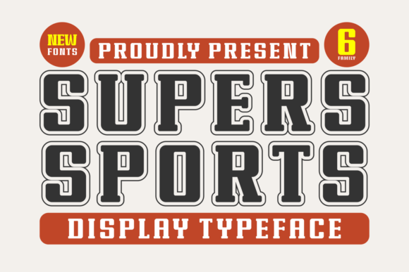 Supers Sports: The Bold Font for Craft Creators